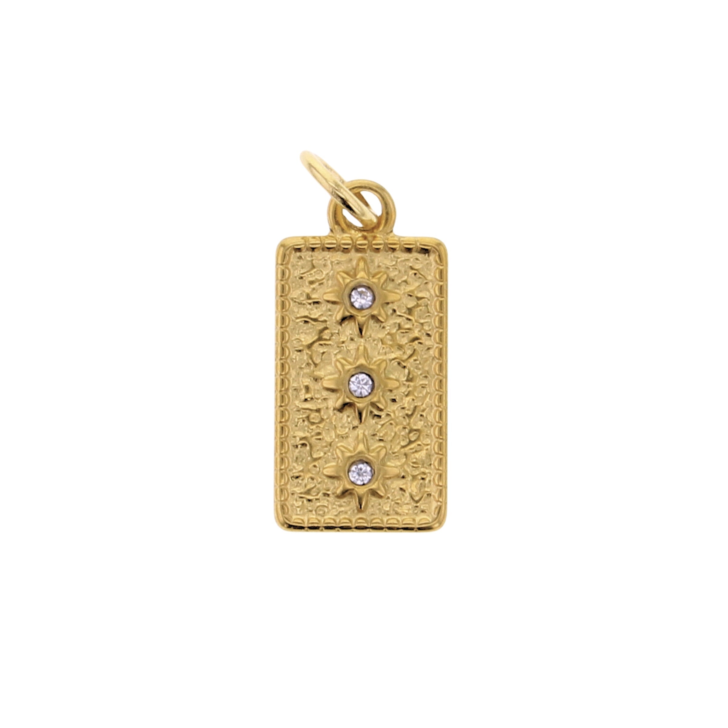 3 - Stone Charm - Lotus Jewelry Studio