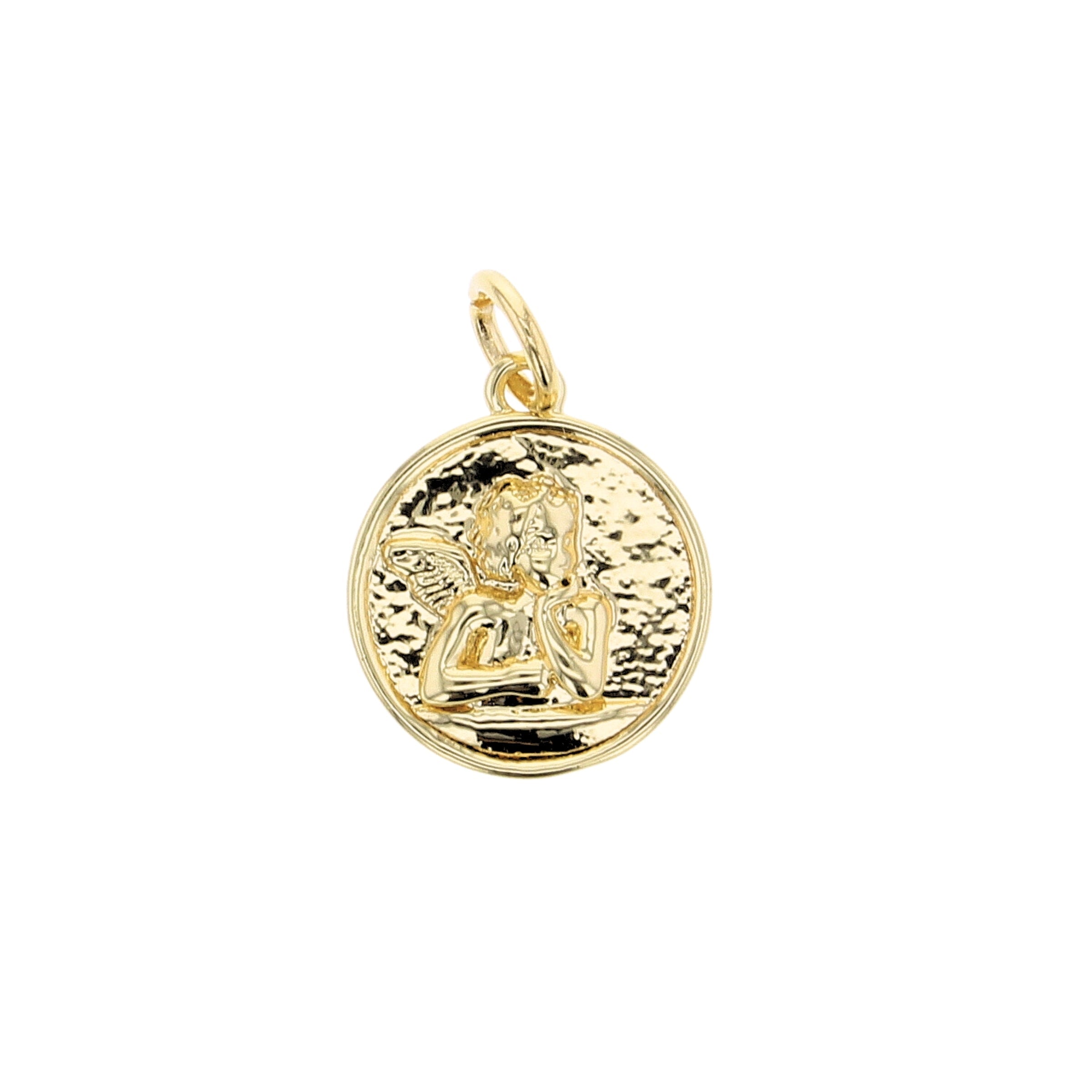 Angel Medallion Charm - Lotus Jewelry Studio