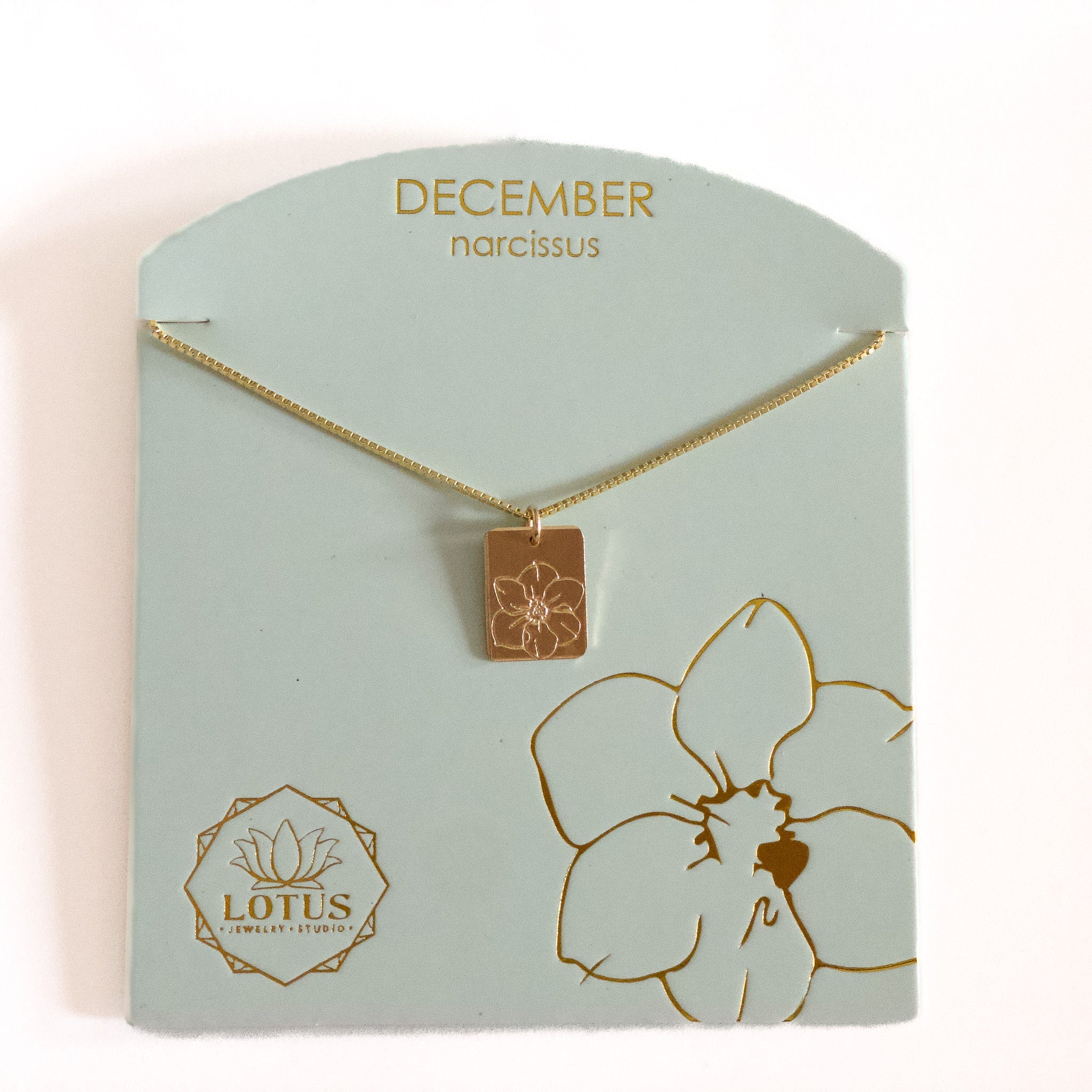 Birthflower Necklace - Lotus Jewelry Studio