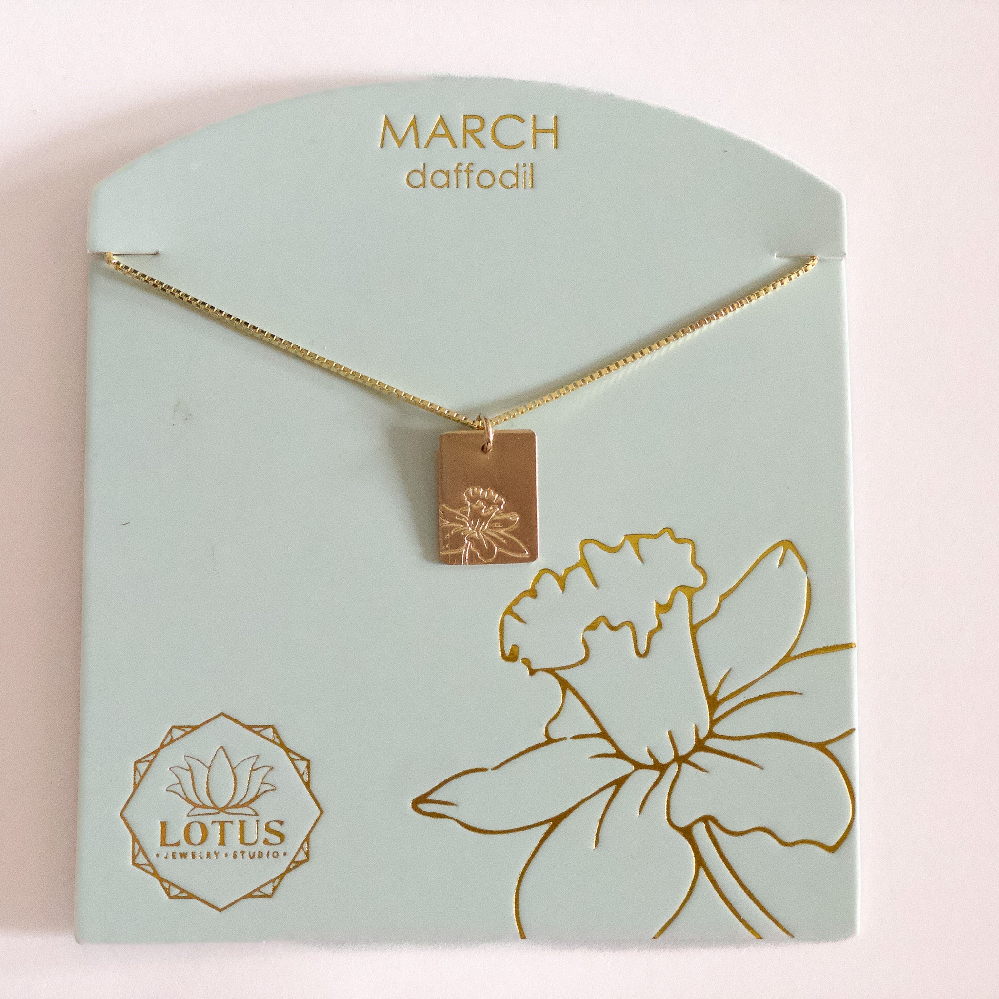 Birthflower Necklace - Lotus Jewelry Studio