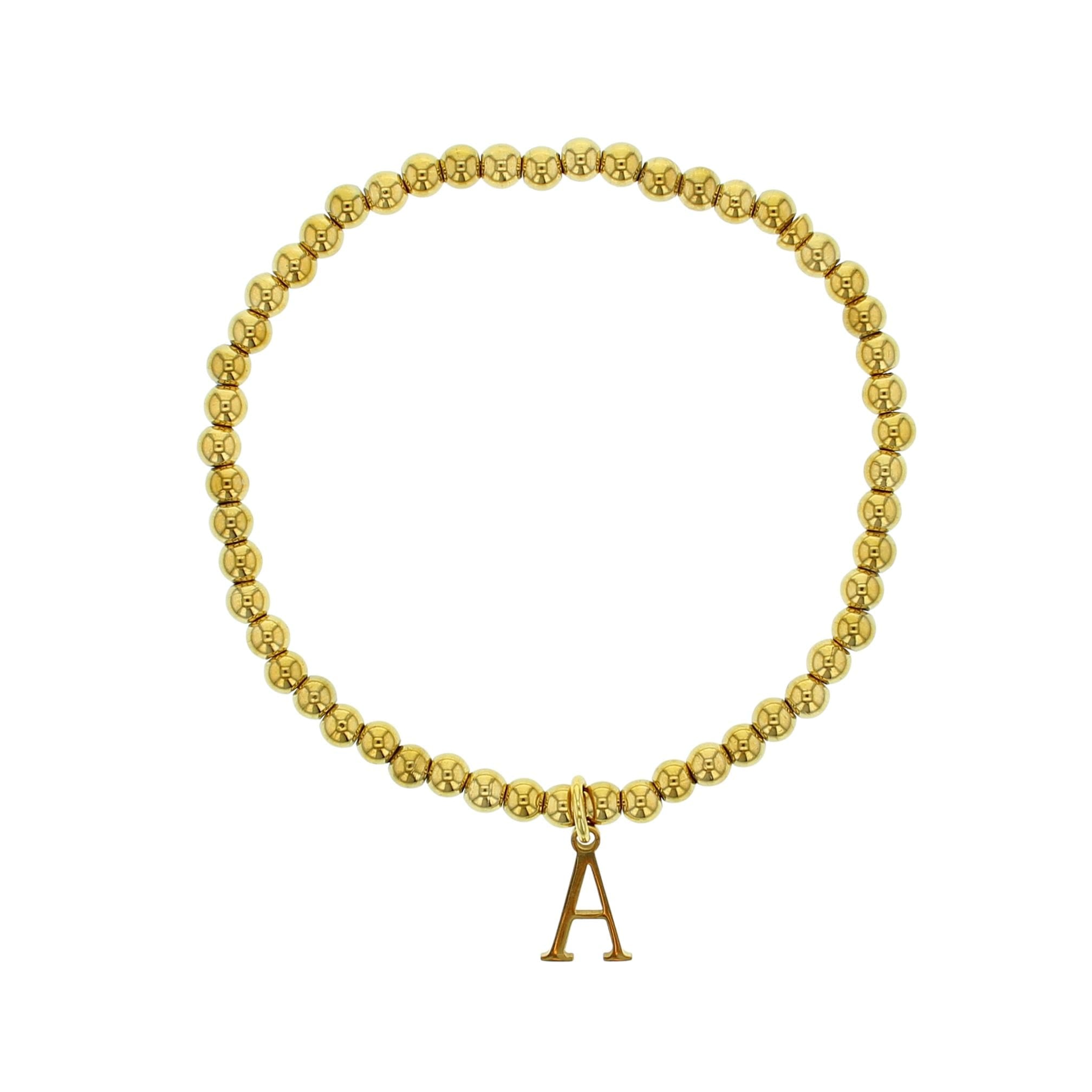 Classic Letter Ball Bracelet - Lotus Jewelry Studio