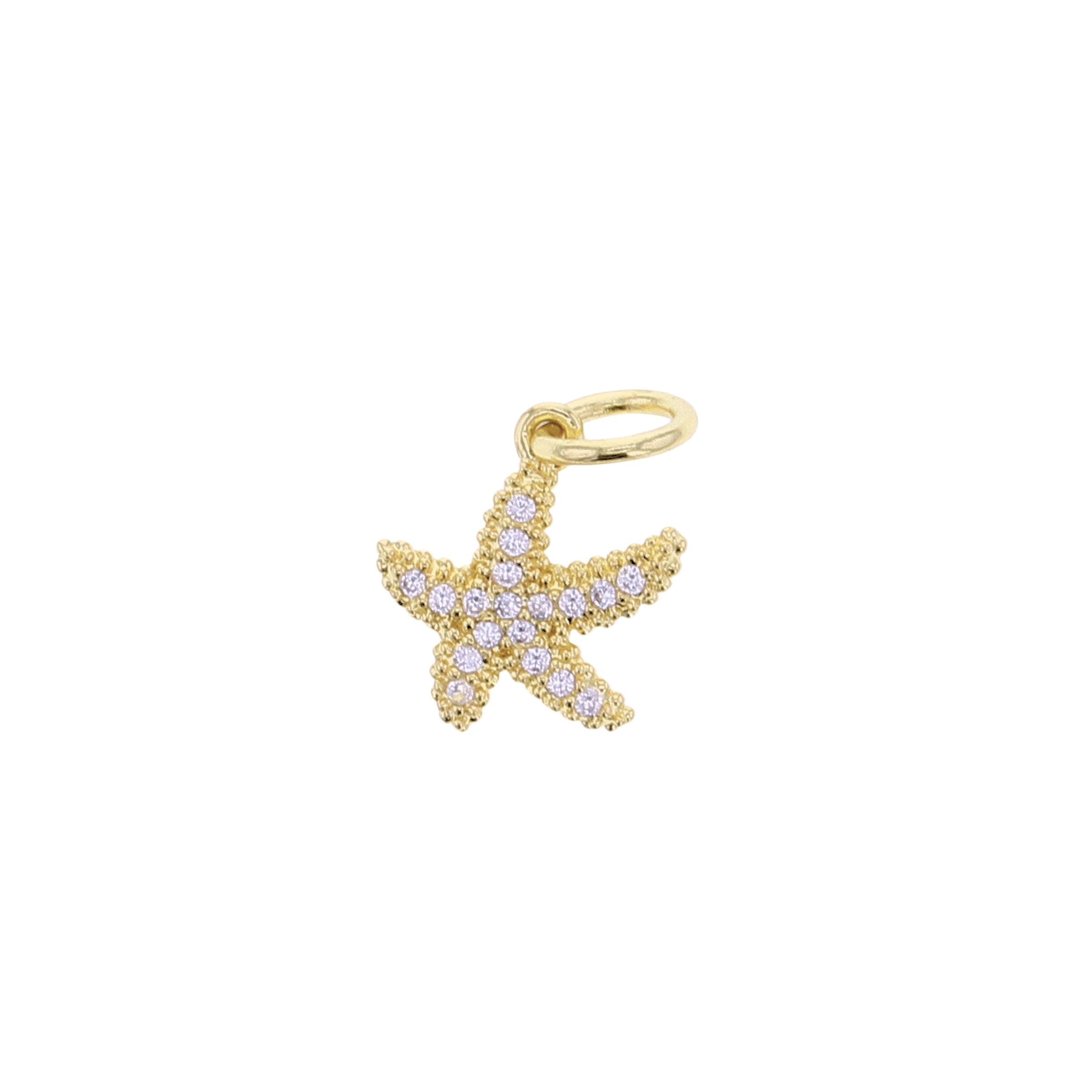 CZ Starfish Charm - Lotus Jewelry Studio