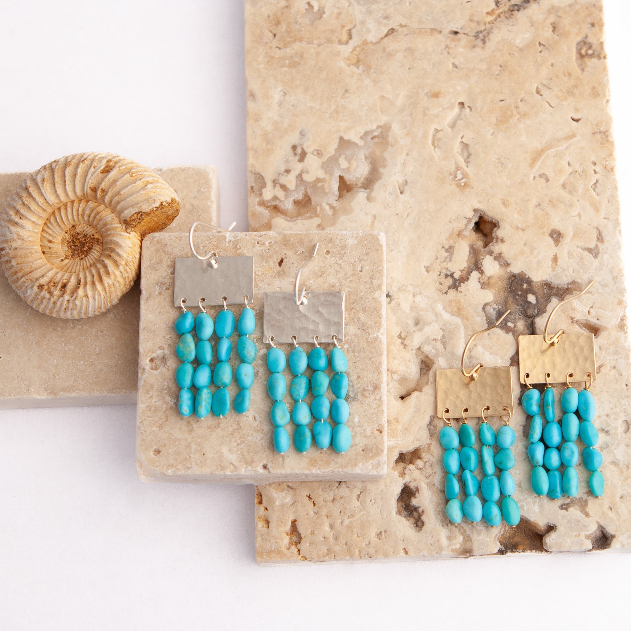 Folklore Earrings - Turquoise - Lotus Jewelry Studio