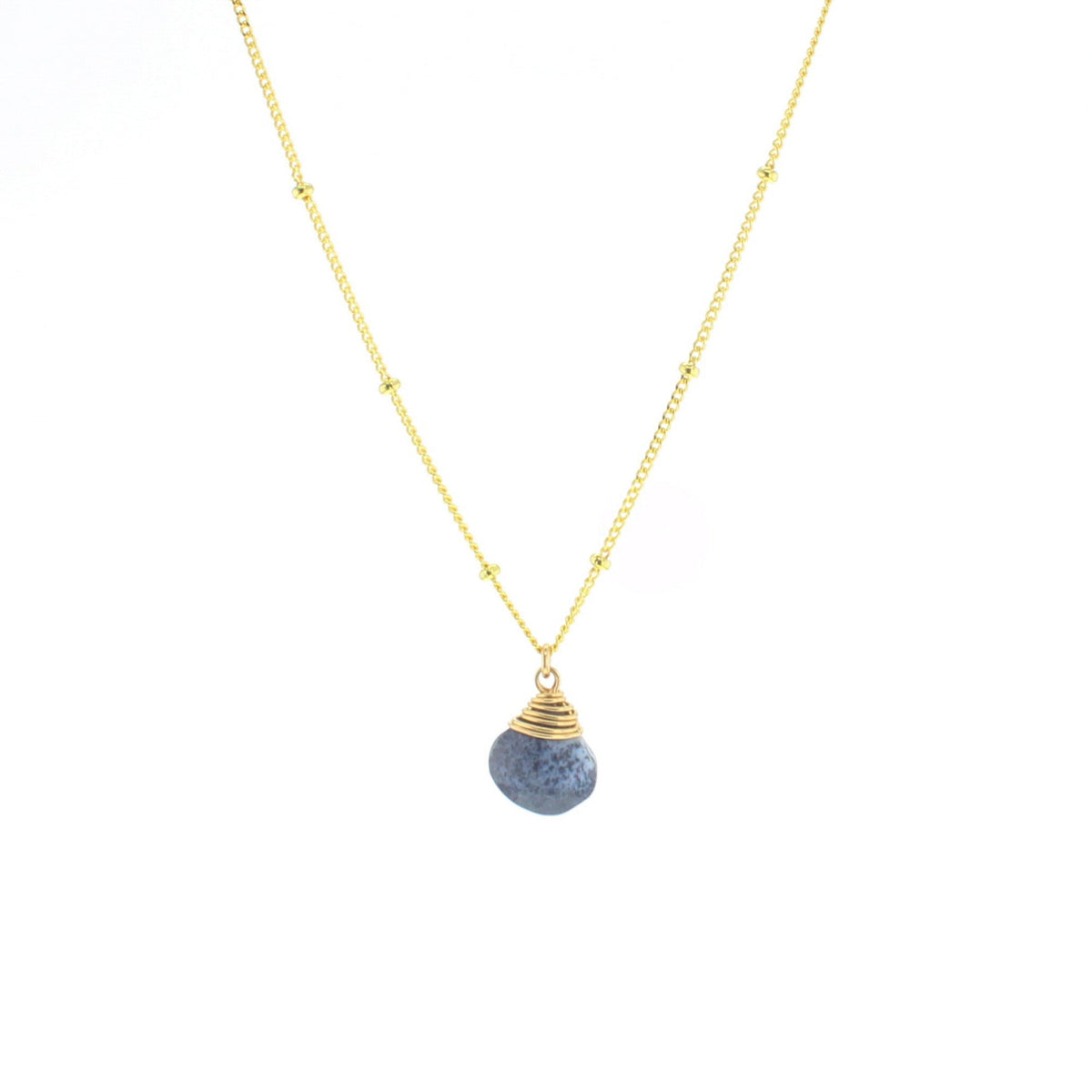 Trinket Stone Necklace - Lotus Jewelry Studio