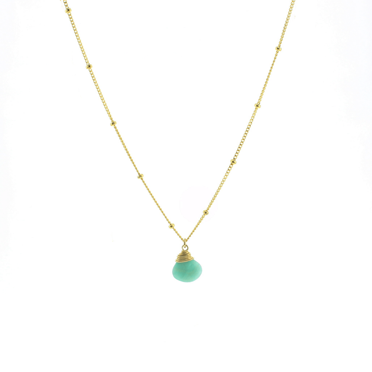 Trinket Stone Necklace - Lotus Jewelry Studio