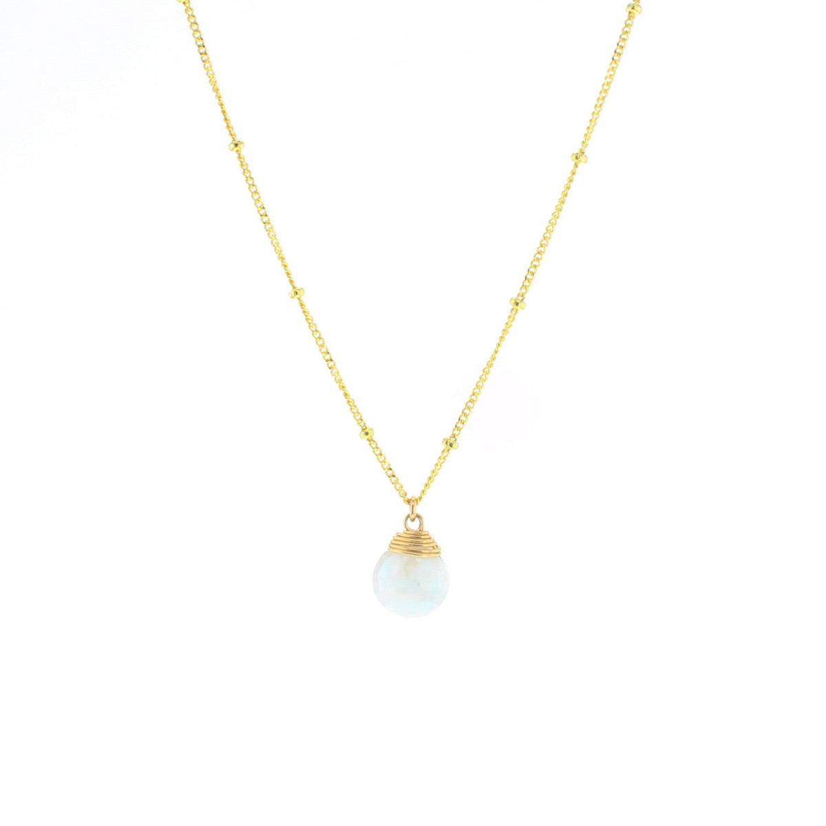 Trinket Stone Necklace - Lotus Jewelry Studio