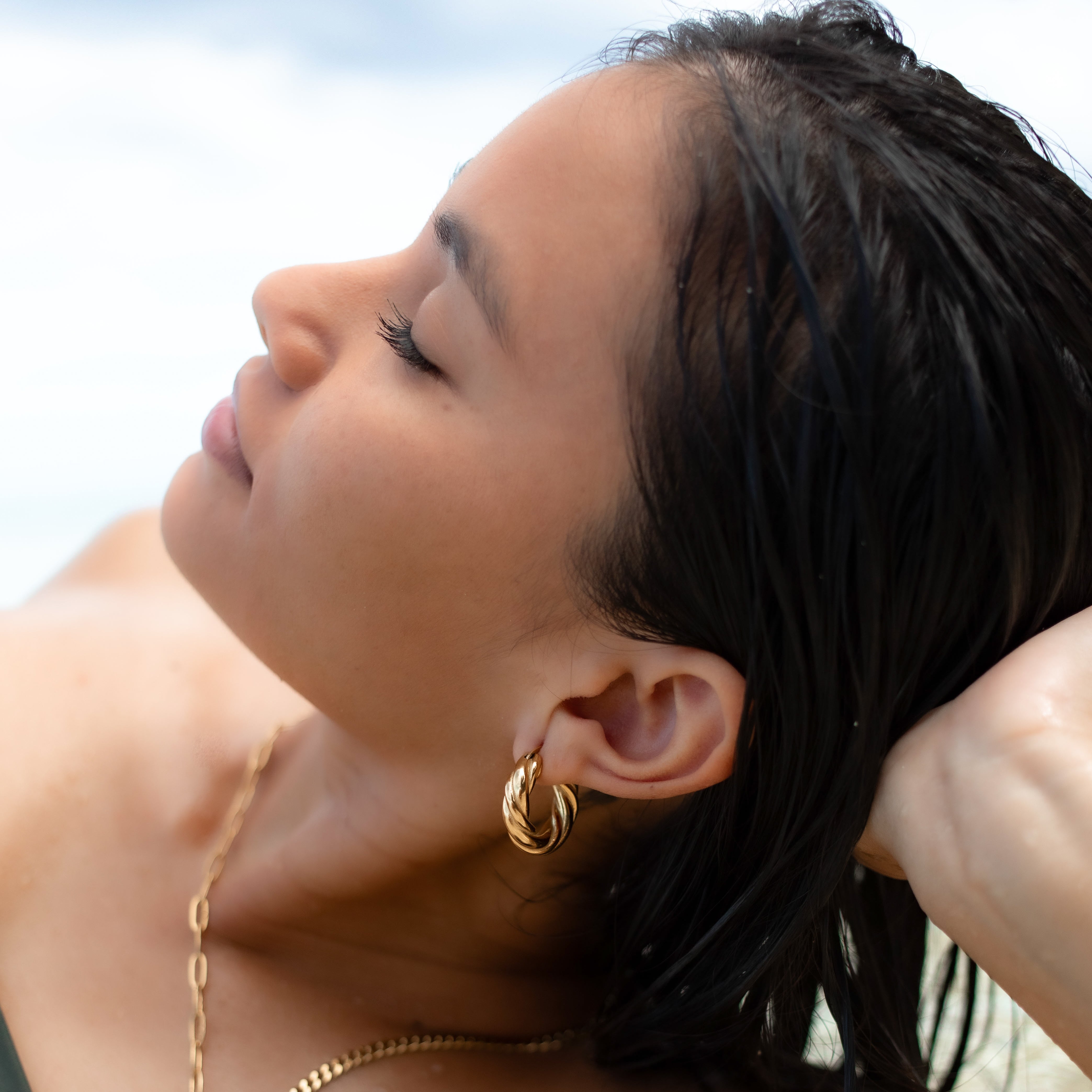 Waterproof Lily Earrings - Lotus Jewelry Studio