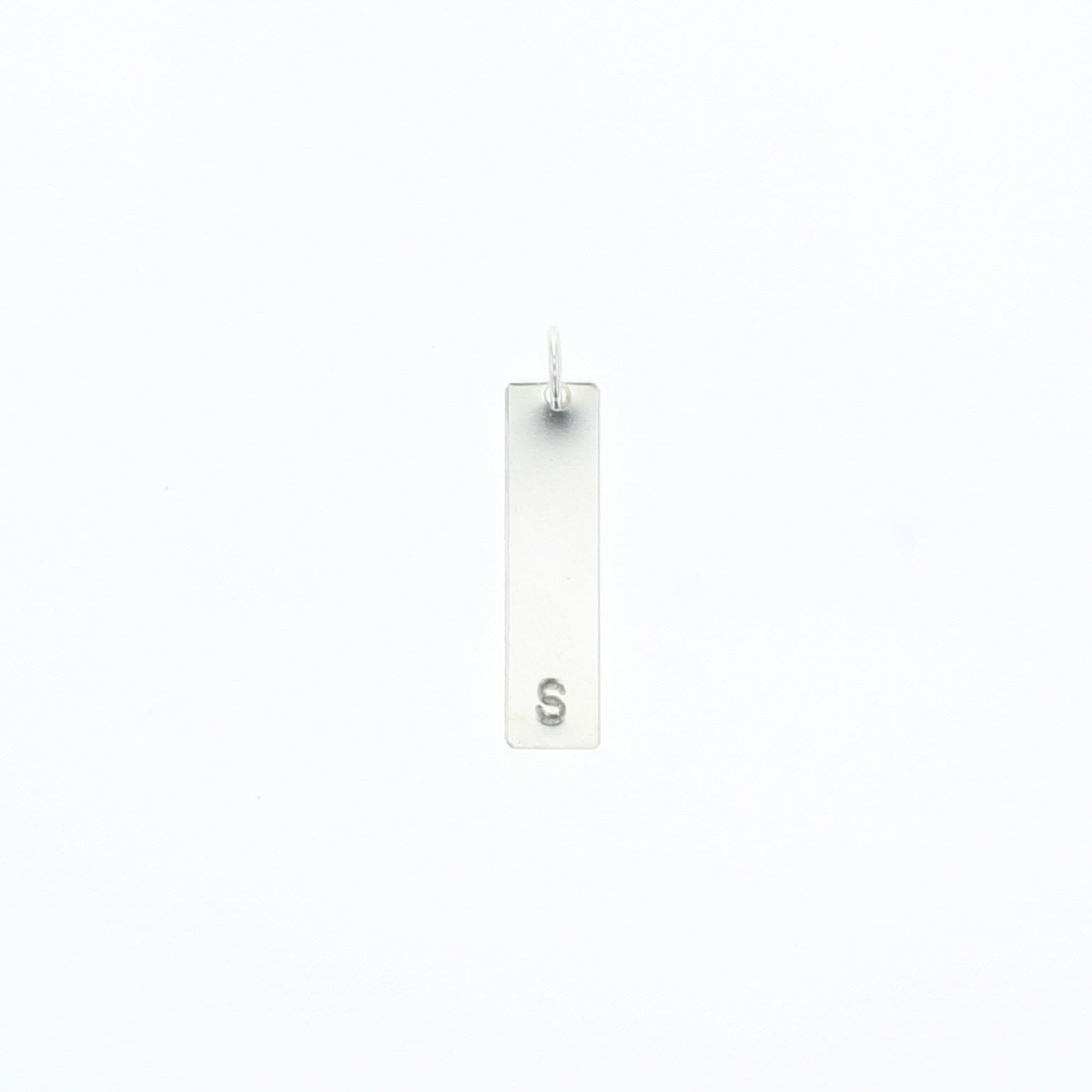 Bar Letter Tag - Lotus Jewelry Studio