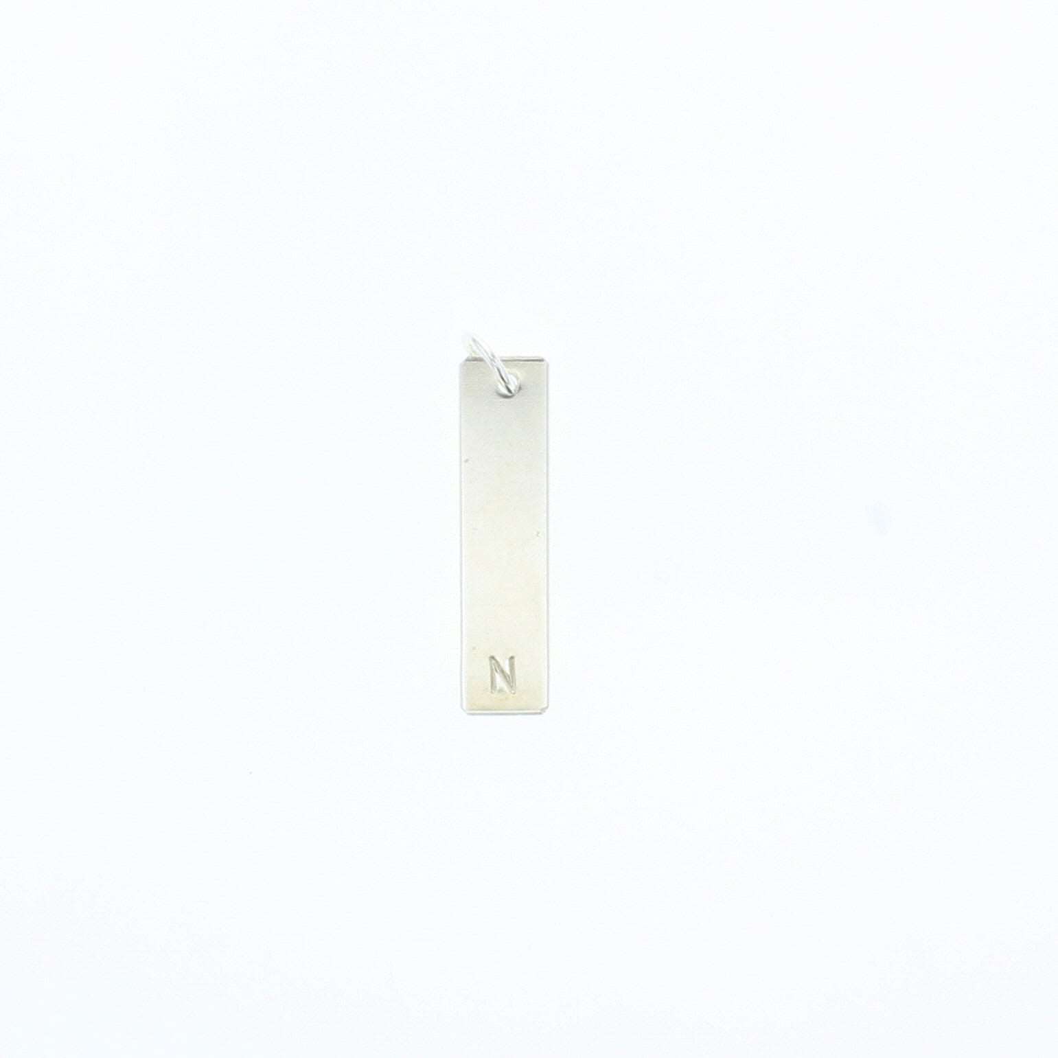 Bar Letter Tag - Lotus Jewelry Studio