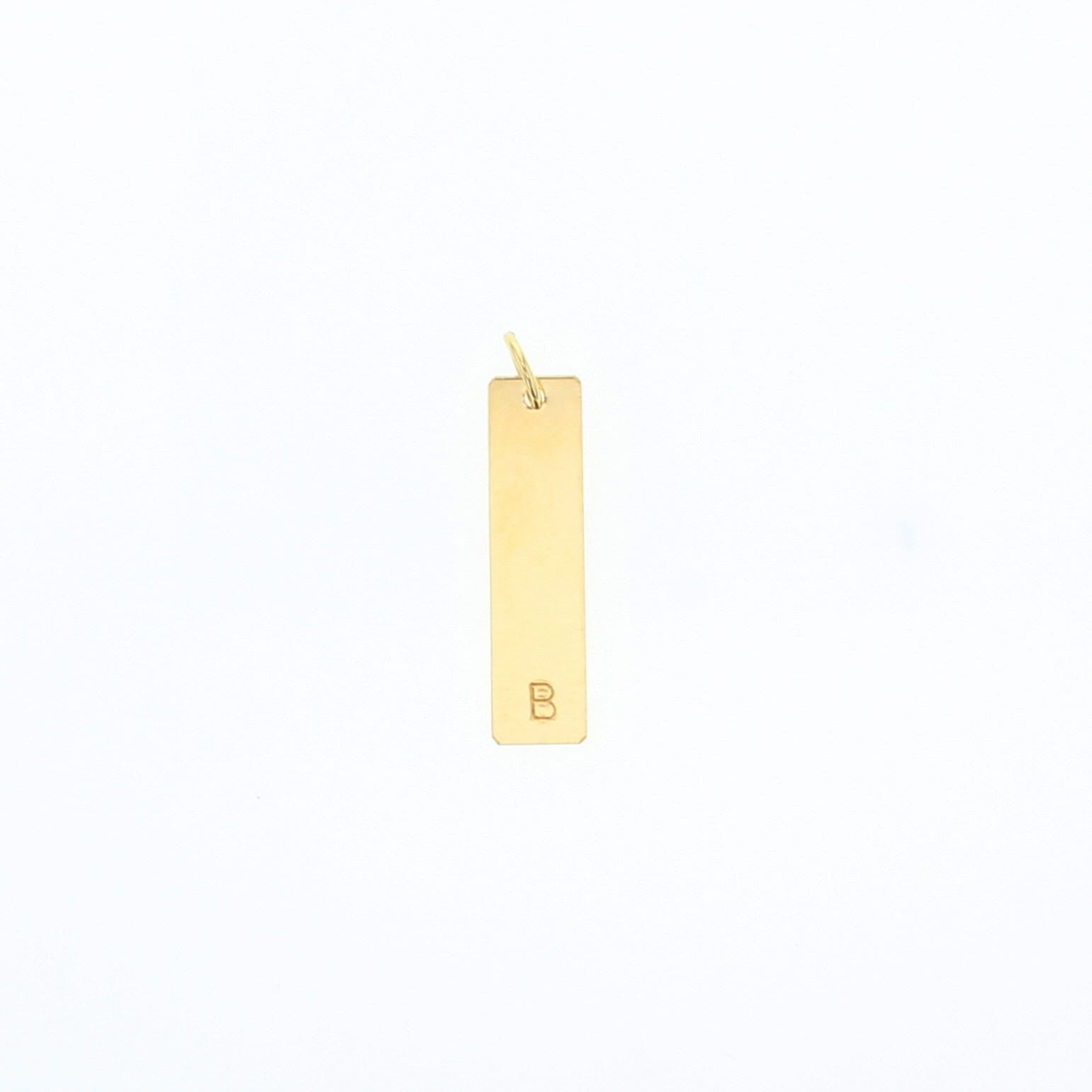 Bar Letter Tag - Lotus Jewelry Studio