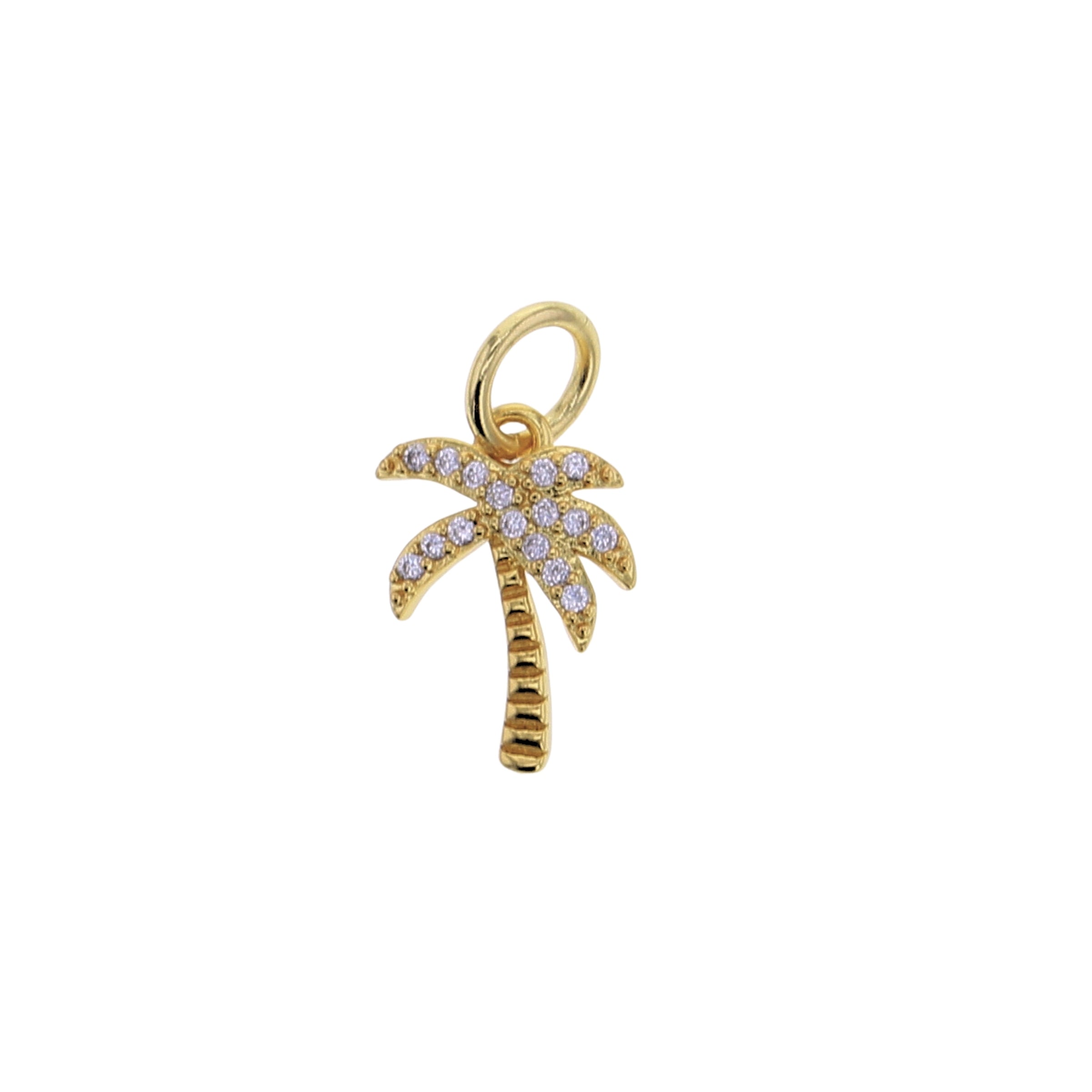 CZ Palm Tree Charm