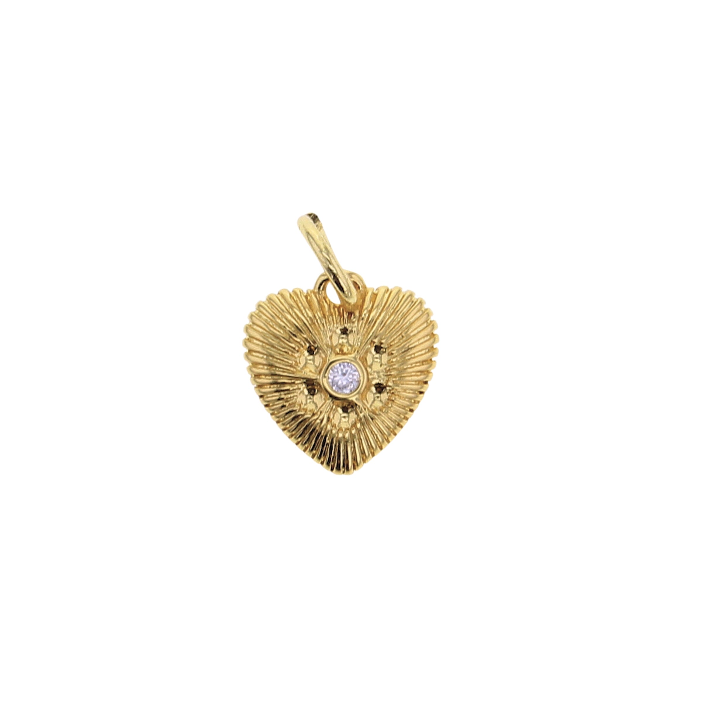 Textured Heart Charm