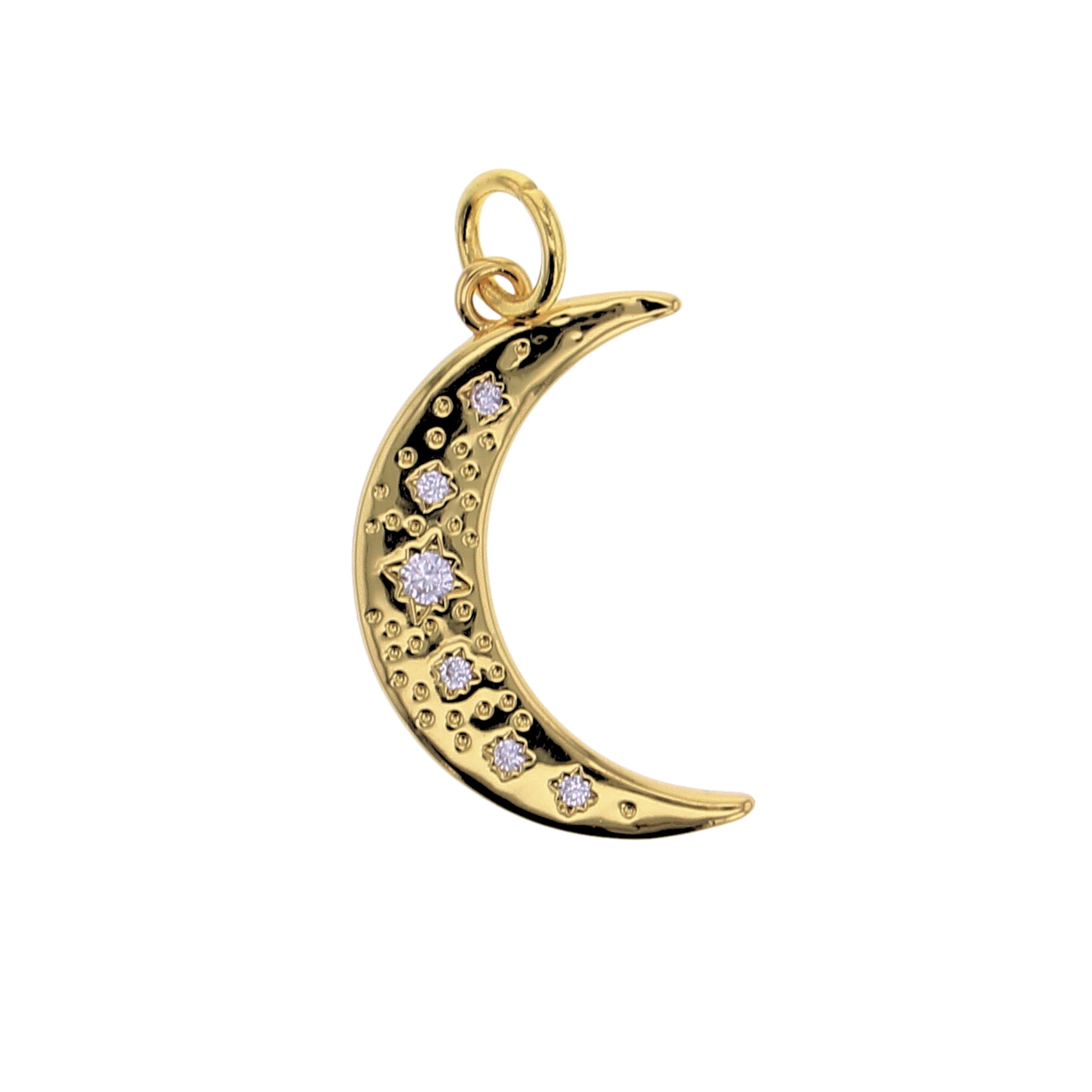 Large Crescent Moon Charm