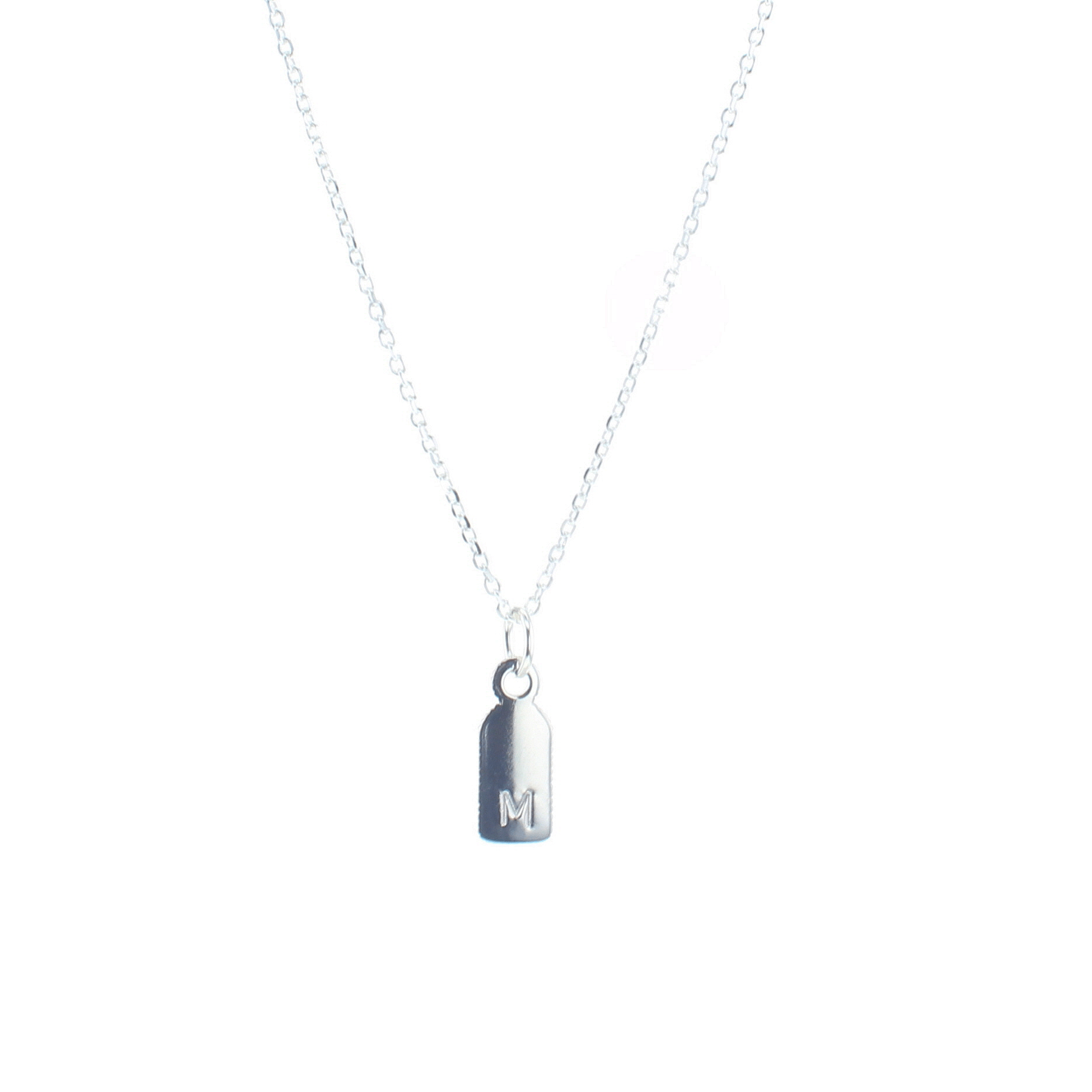 Club Tag Letter Necklace