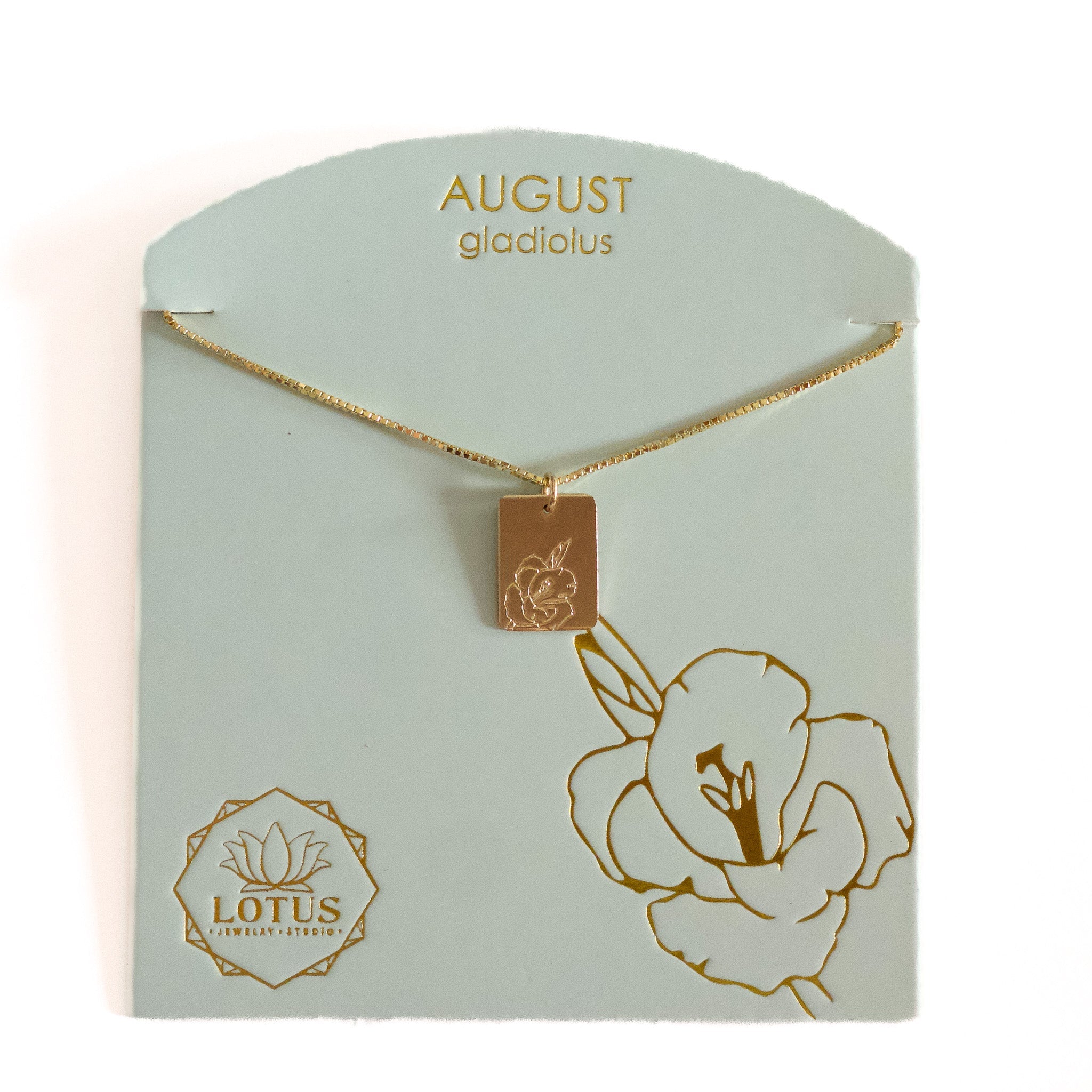 Birthflower Necklace - Lotus Jewelry Studio