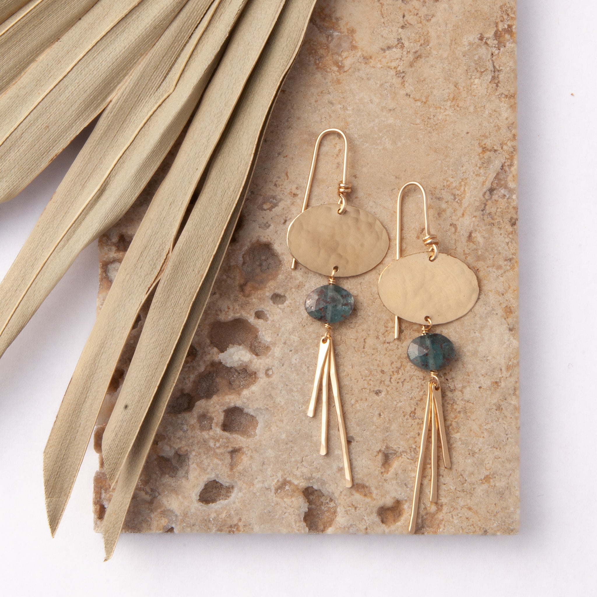 Blue Lagoon Earrings - Lotus Jewelry Studio