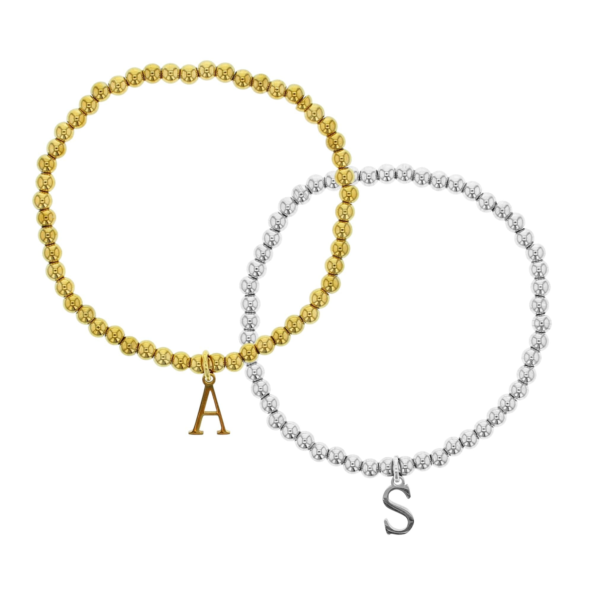 Classic Letter Ball Bracelet - Lotus Jewelry Studio