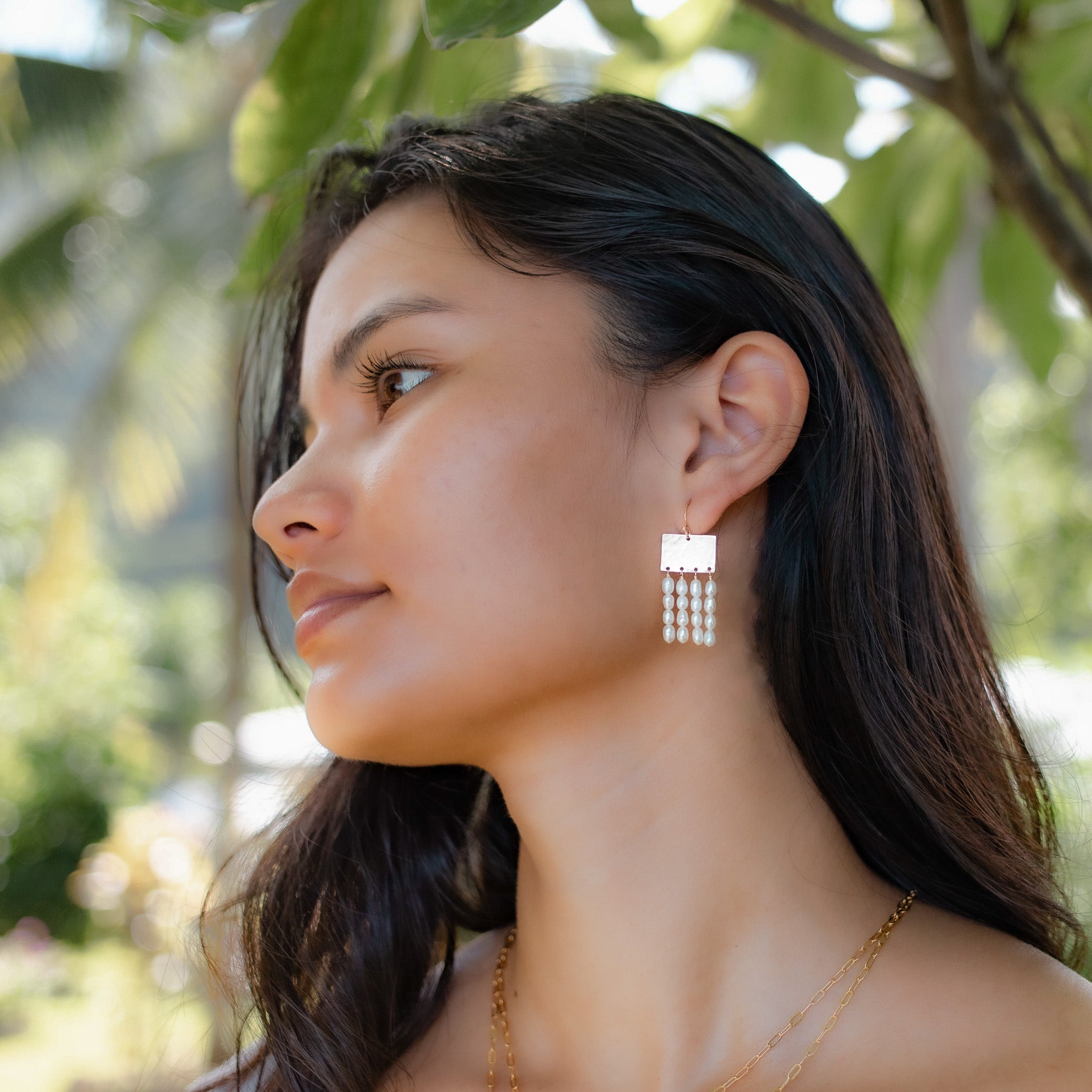 Folklore Earrings - Pearl - Lotus Jewelry Studio