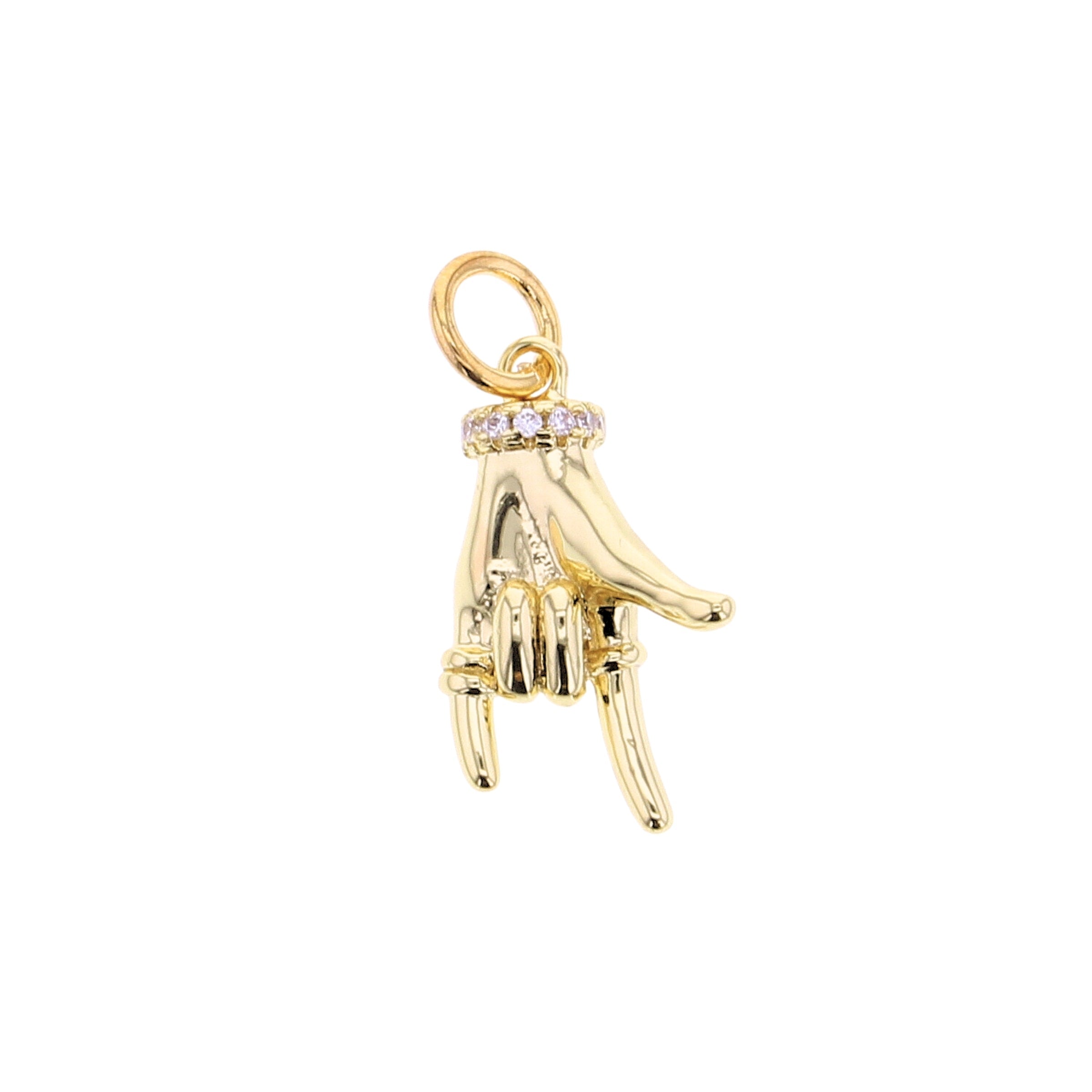 "I Love You" Hand Charm - Lotus Jewelry Studio