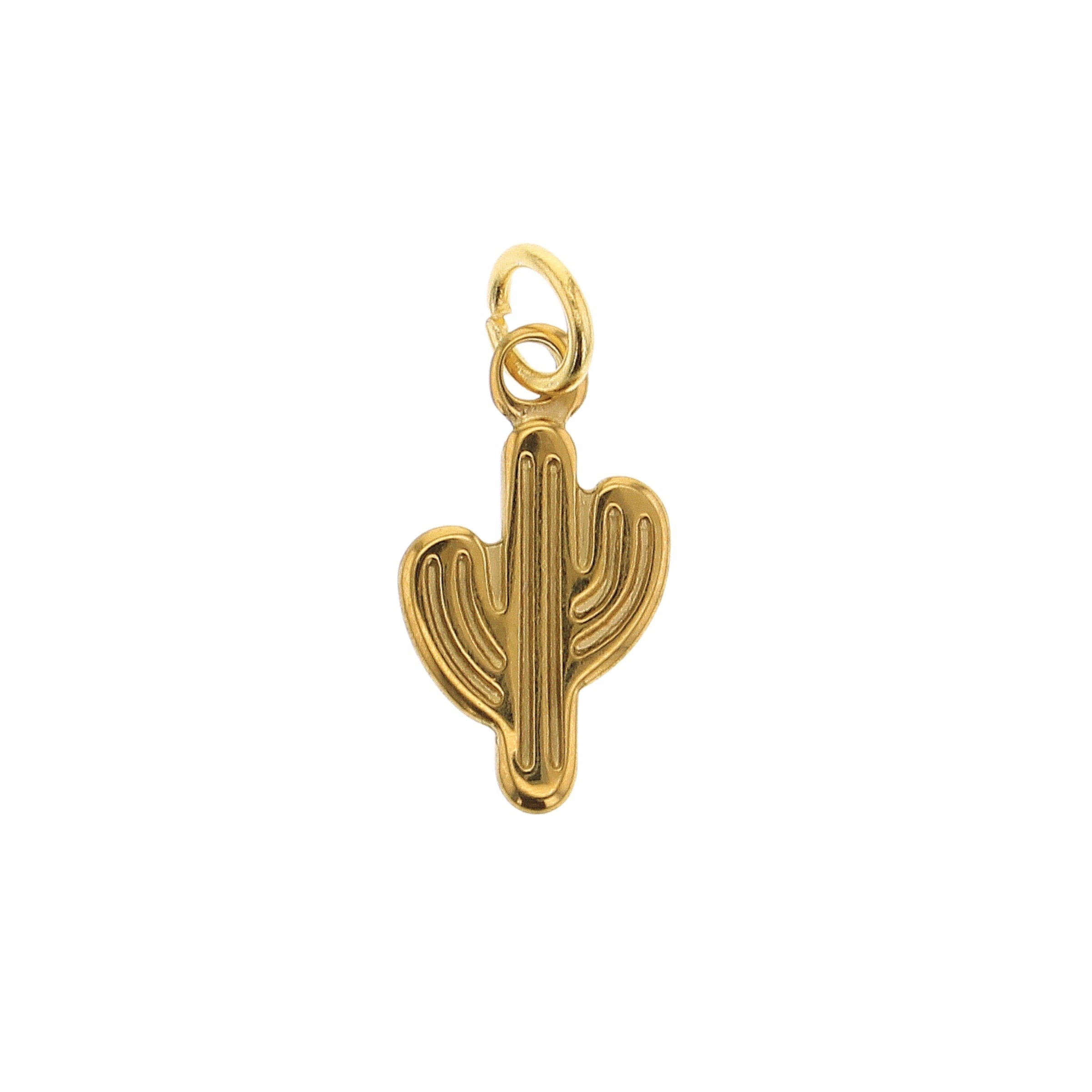 Large Cactus Charm - Lotus Jewelry Studio