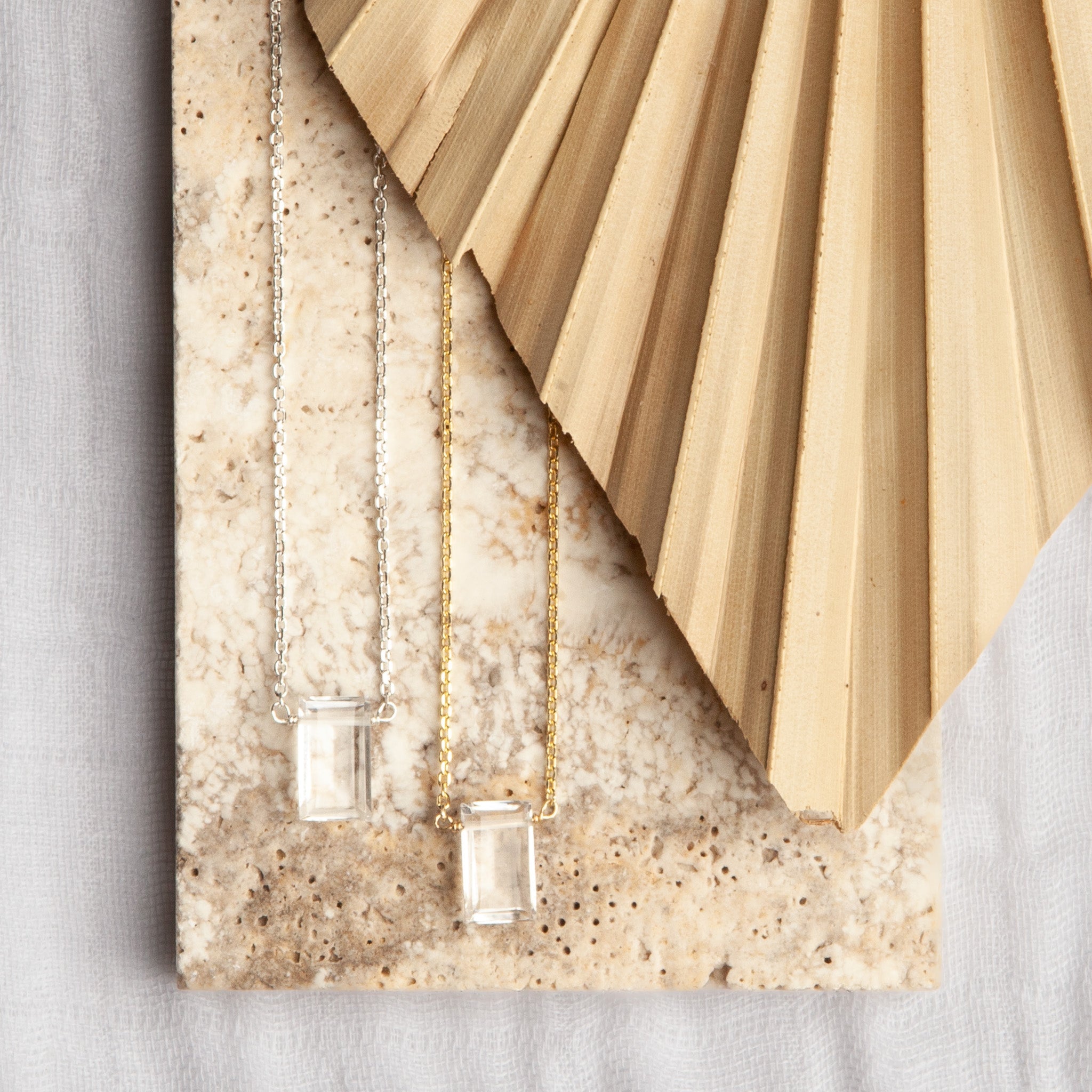 Parker Necklace - Quartz - Lotus Jewelry Studio