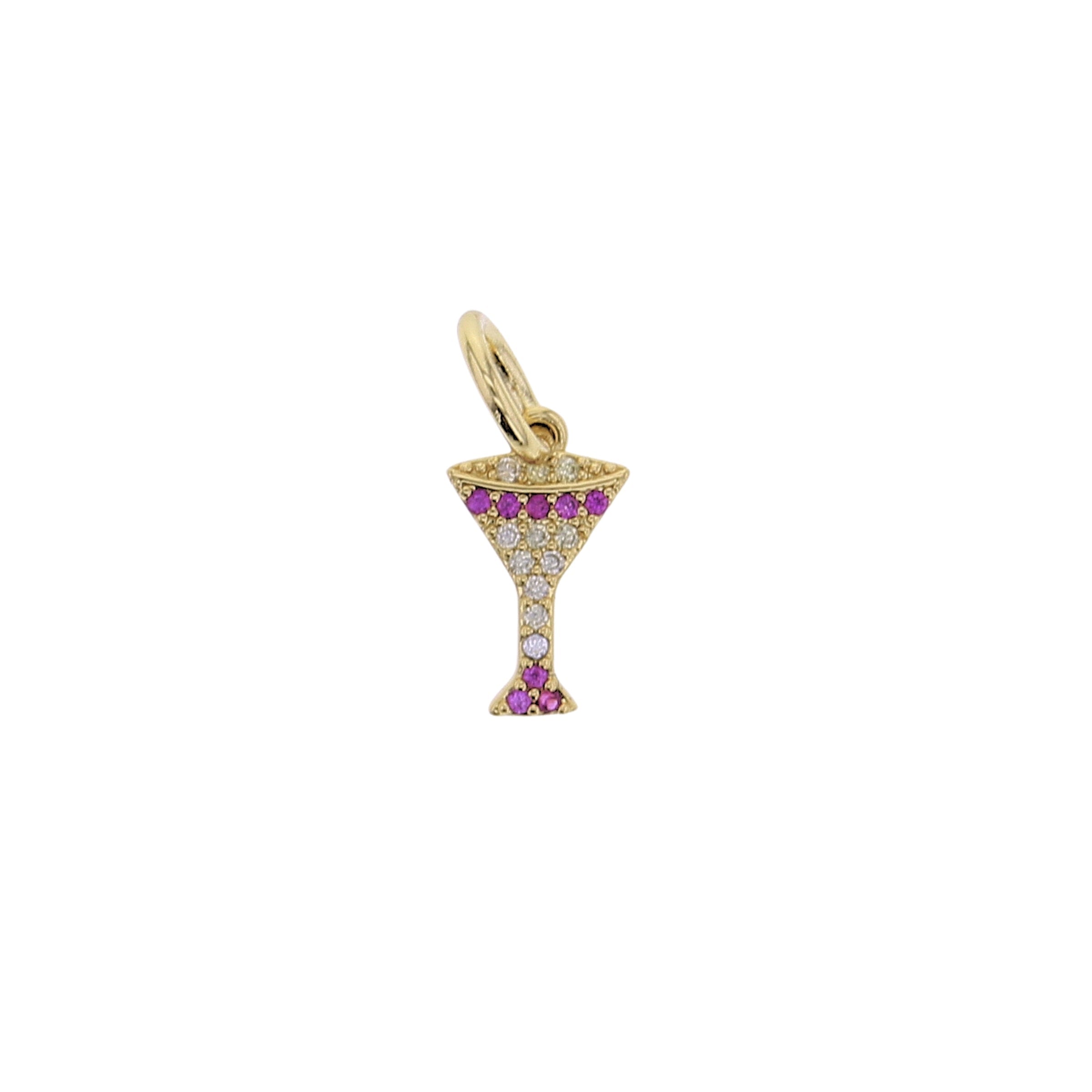 Pink Martini Charm - Lotus Jewelry Studio