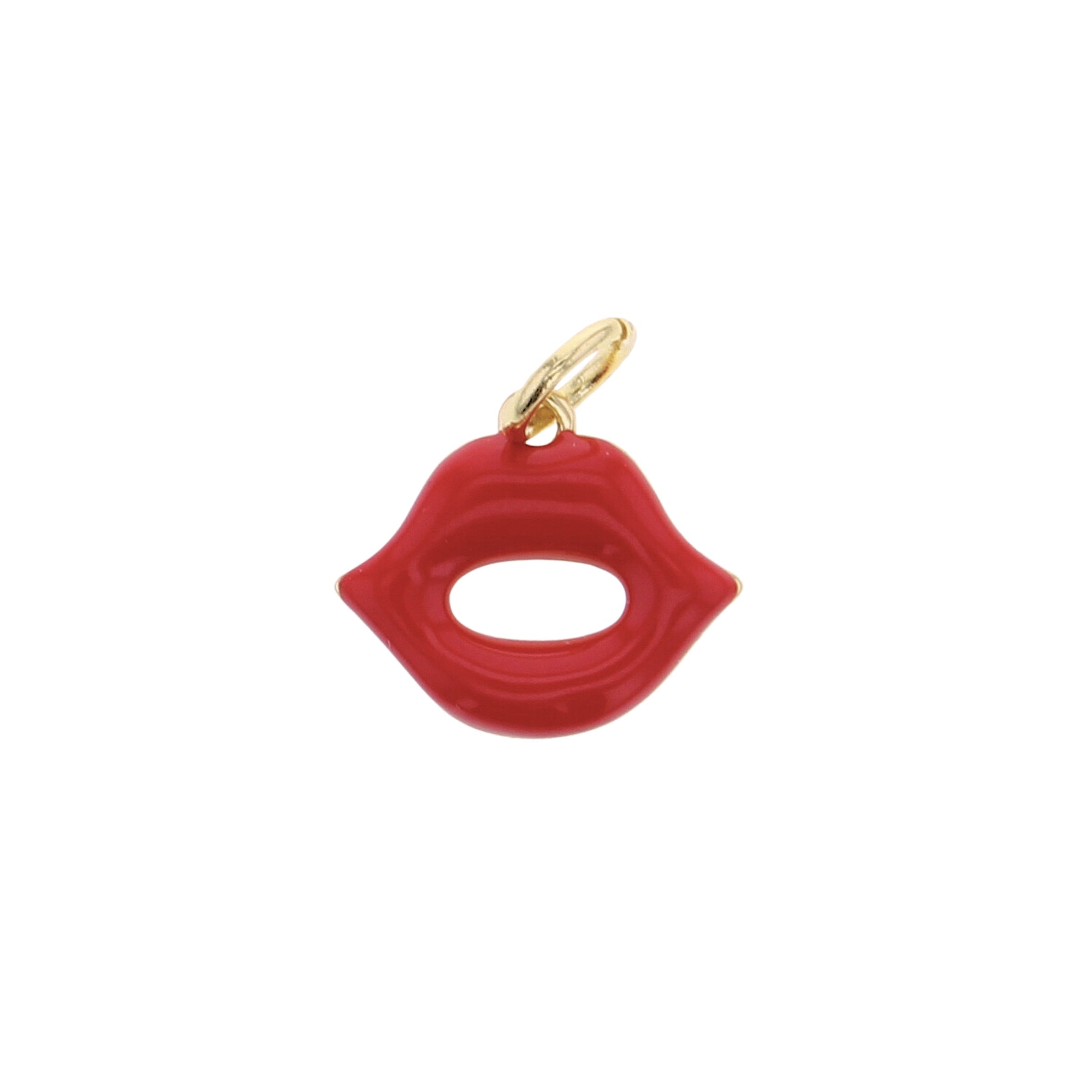 Red Lips Charm - Lotus Jewelry Studio
