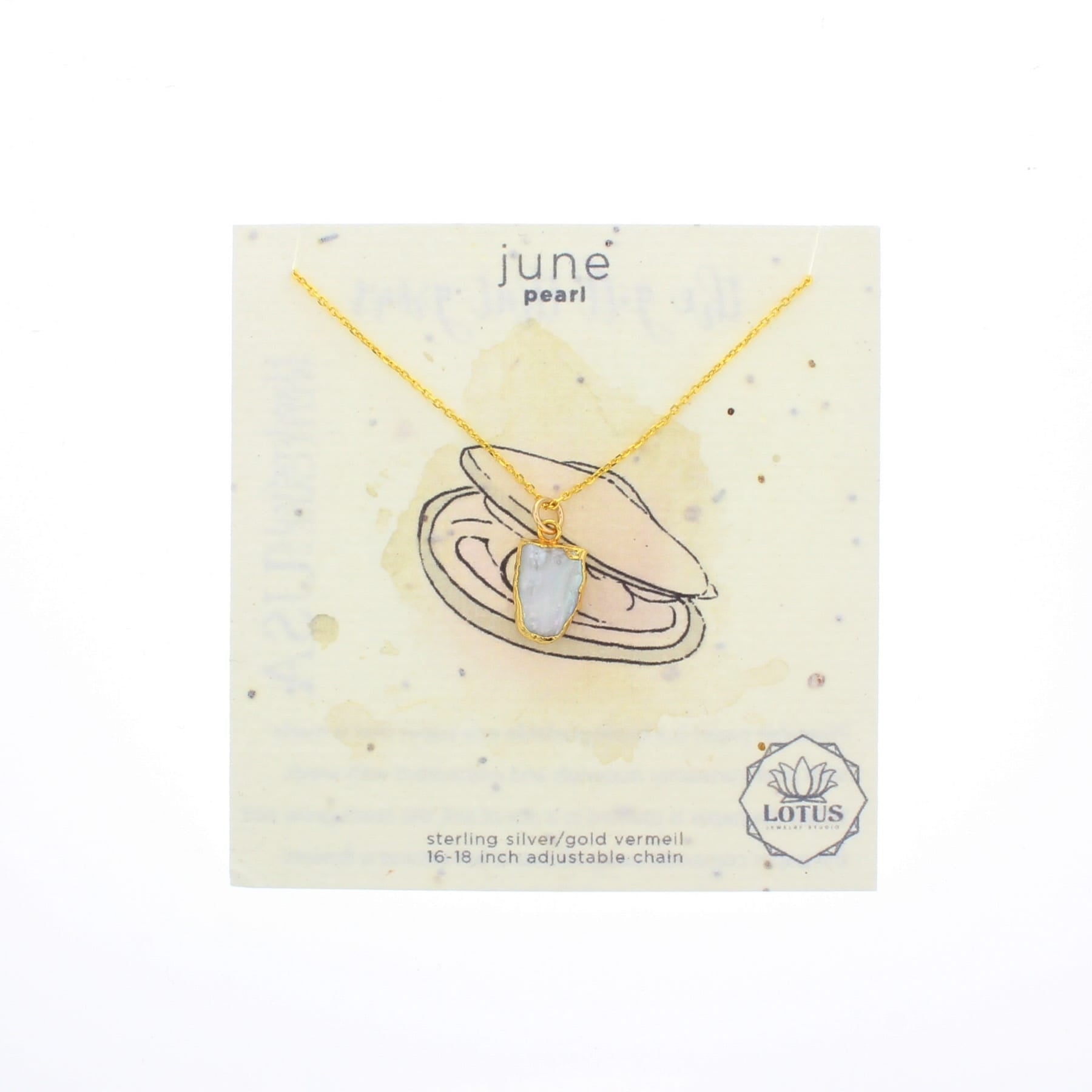 Birthstone Mineral Necklace - Lotus Jewelry Studio