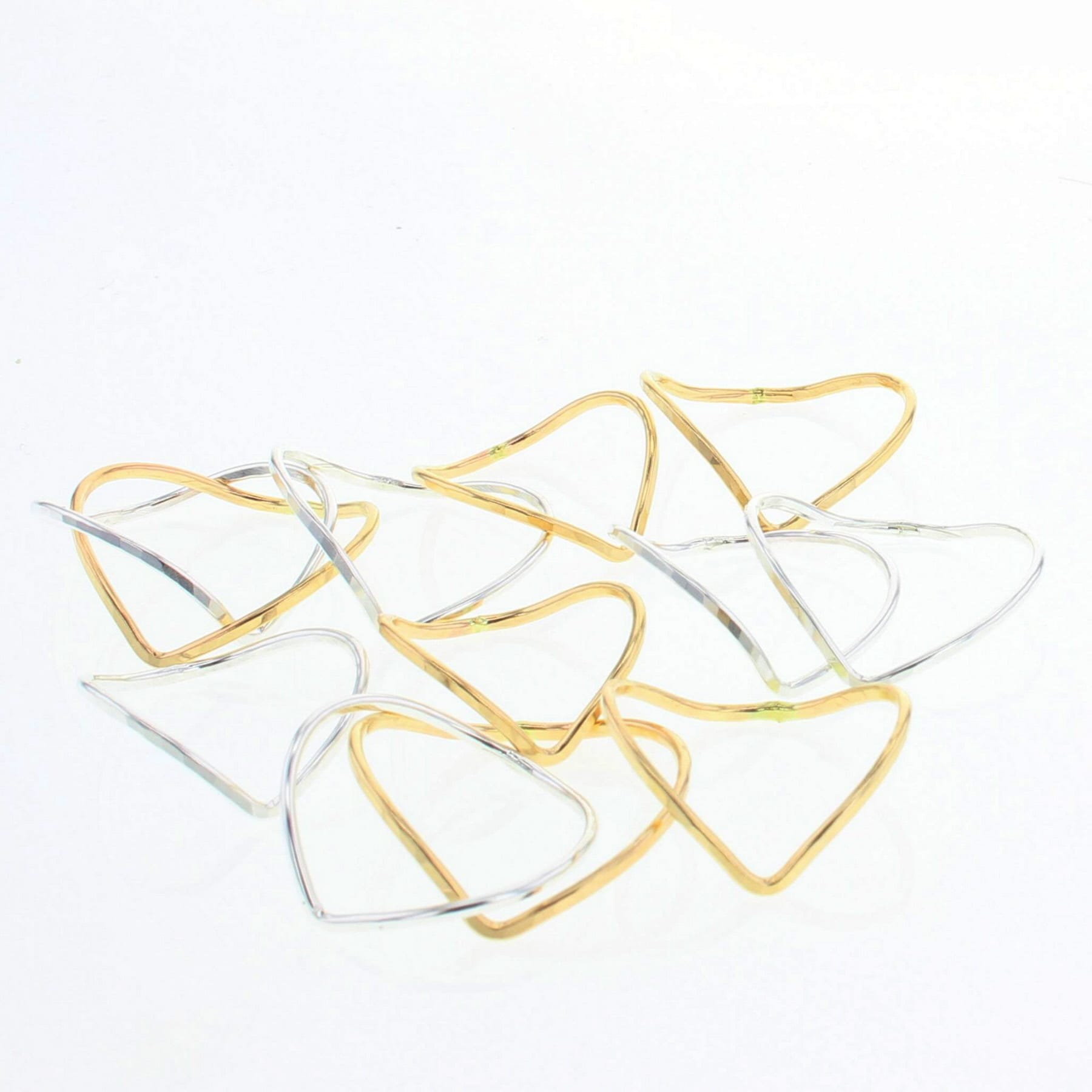Chevron Stacking Rings - Lotus Jewelry Studio