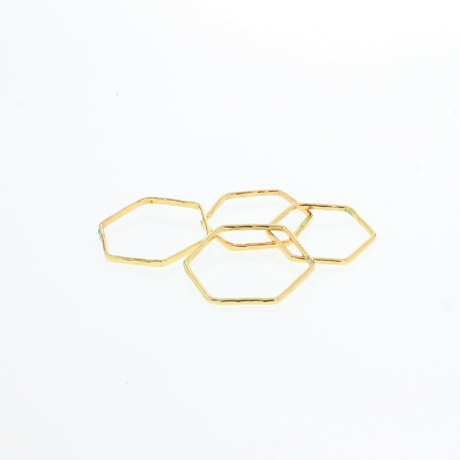 Hexagon Stacking Rings - Lotus Jewelry Studio
