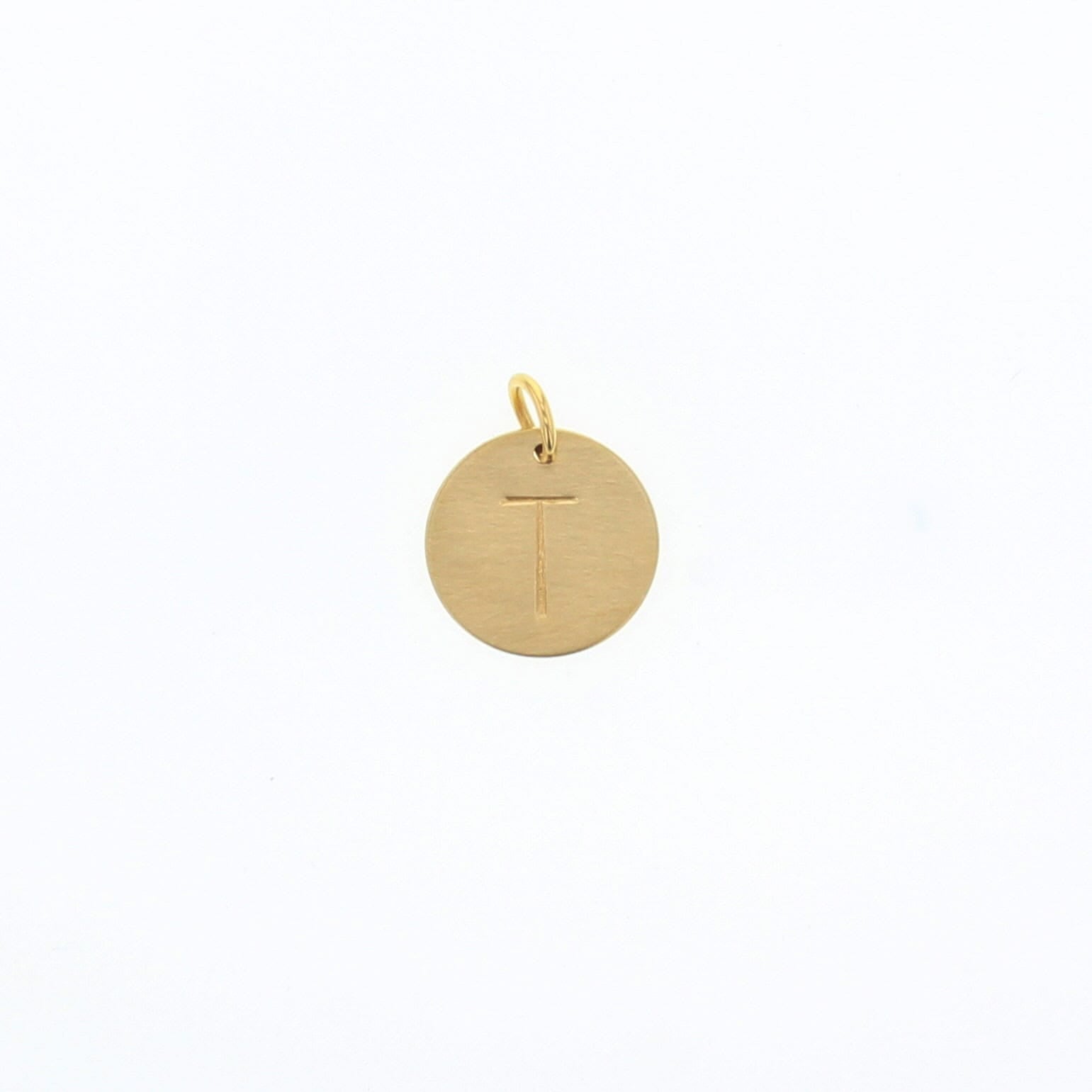 Round Letter Tag - Lotus Jewelry Studio
