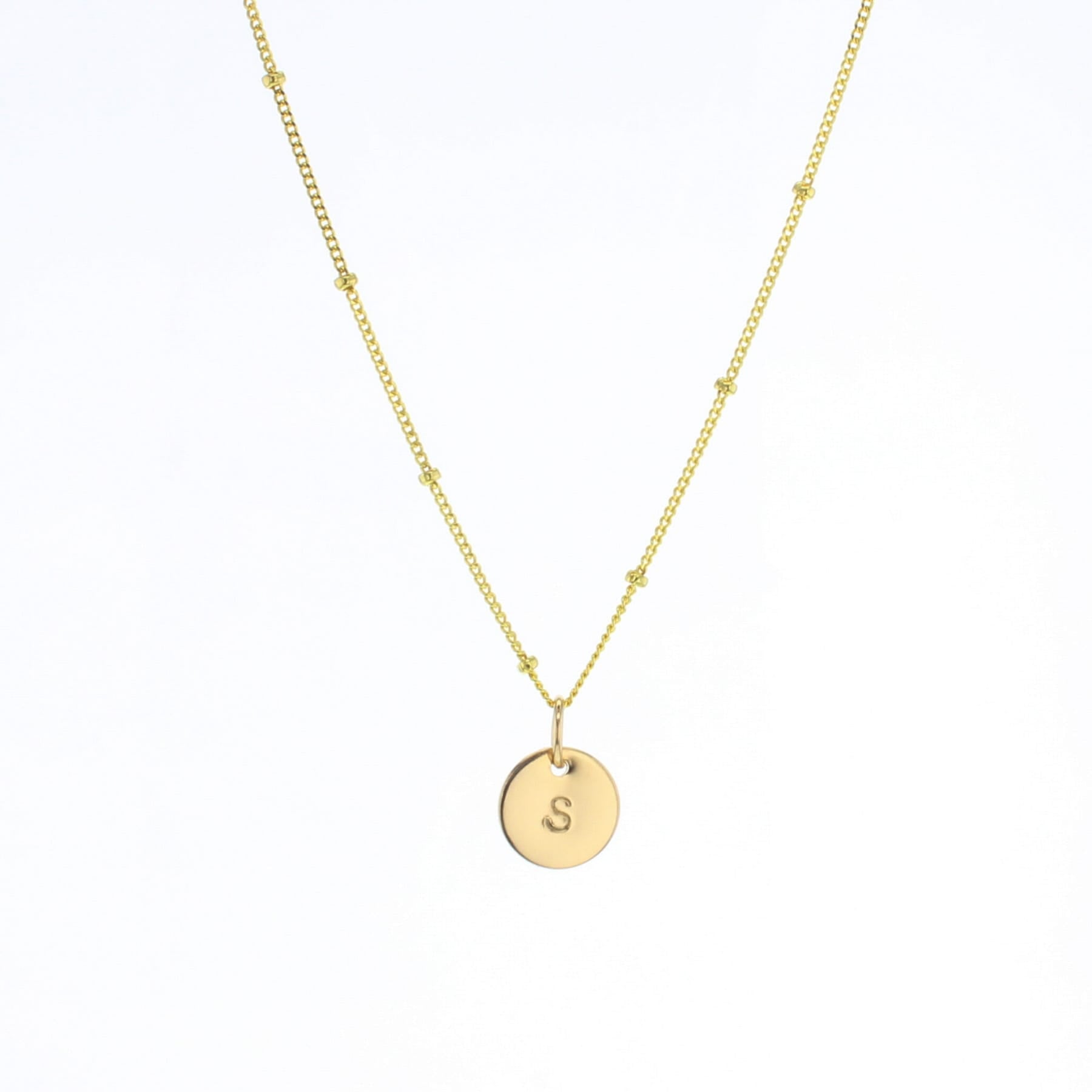 Trinket Letter Necklace - Lotus Jewelry Studio