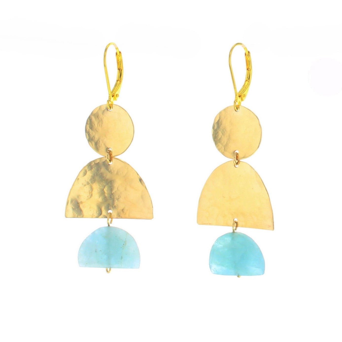 Tunisia Earrings - Amazonite - Lotus Jewelry Studio