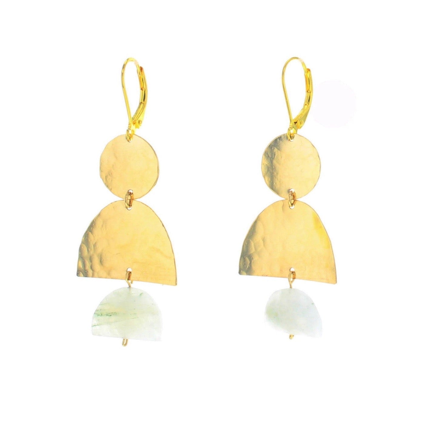 Tunisia Earrings - Moonstone - Lotus Jewelry Studio